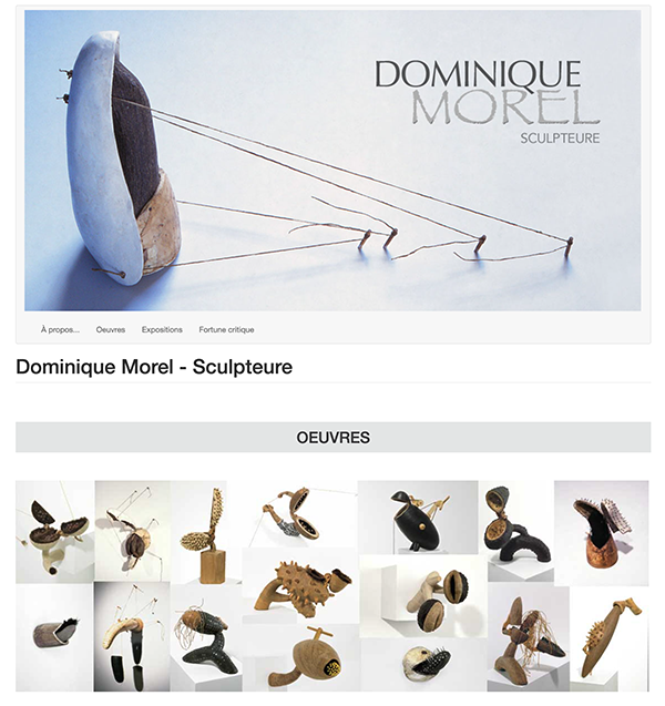 Aperçu du site dominiquemorel.ca